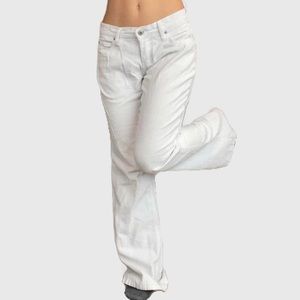 Vanilla Star Y2K Early 2000’s LowRise White Corduroy Flare Jeans